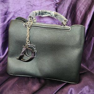 Black Vegan 2-way Handbag